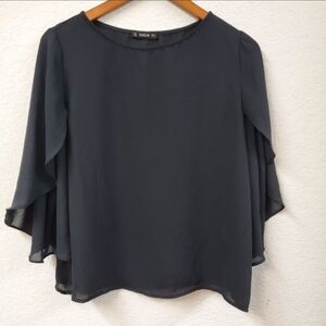 Shein Sheer Pullover Blouse Size M (WT172)